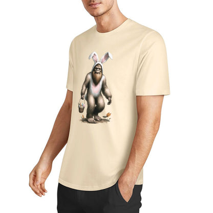 Bigfoot - Sasquatch Easter Bunny Short Sleeve Cotton T-Shirt