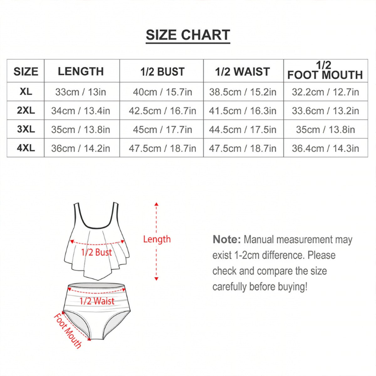 Fairy, Plus Size Women Bikini Flowy, Ruffle Top Swimsuit