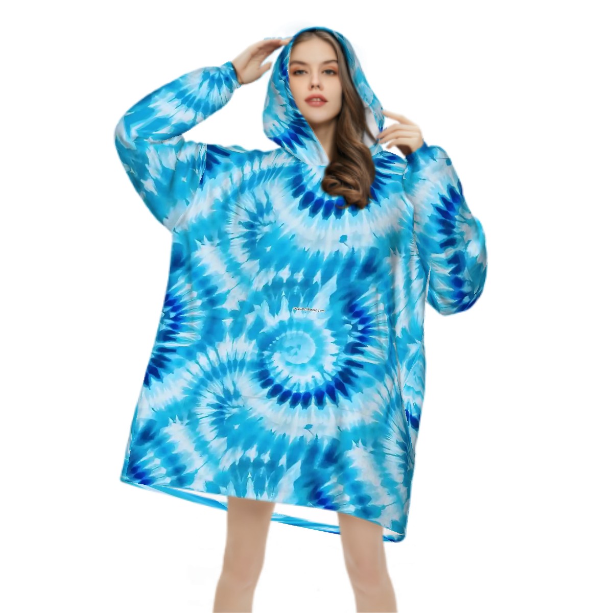 Beautiful Tie Dye Adult Blanket Hoodies, Hoodie Blankets, Blankets