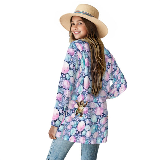 Bubbly Squatch Women's Long-Sleeved Cardigan