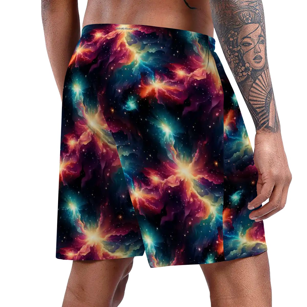 12 Space Designs, Men’s Polyester, pocketed, pajama Shorts