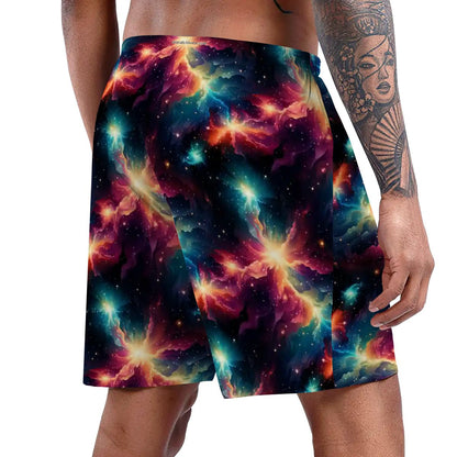 12 Space Designs, Men’s Polyester, pocketed, pajama Shorts