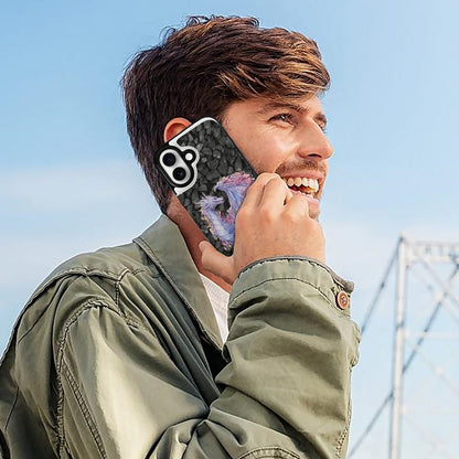 Floral Dragon, iPhone 16 Faux Leather Wallet Case