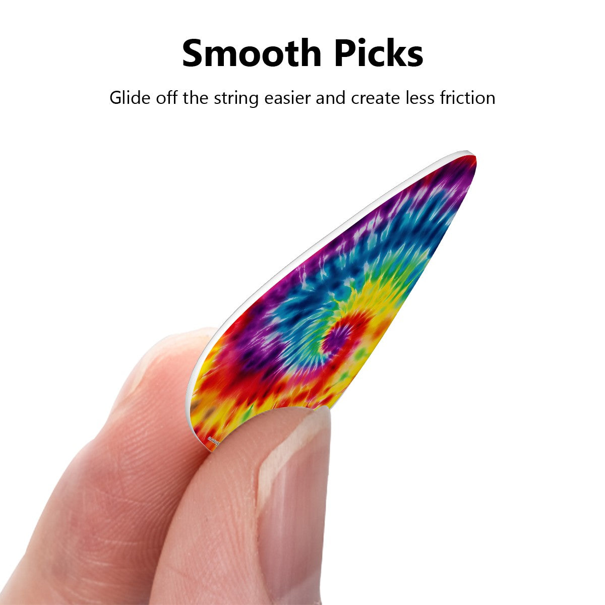 Tie-Dye Guitar Picks 12Pcs tie dye 19 Designs