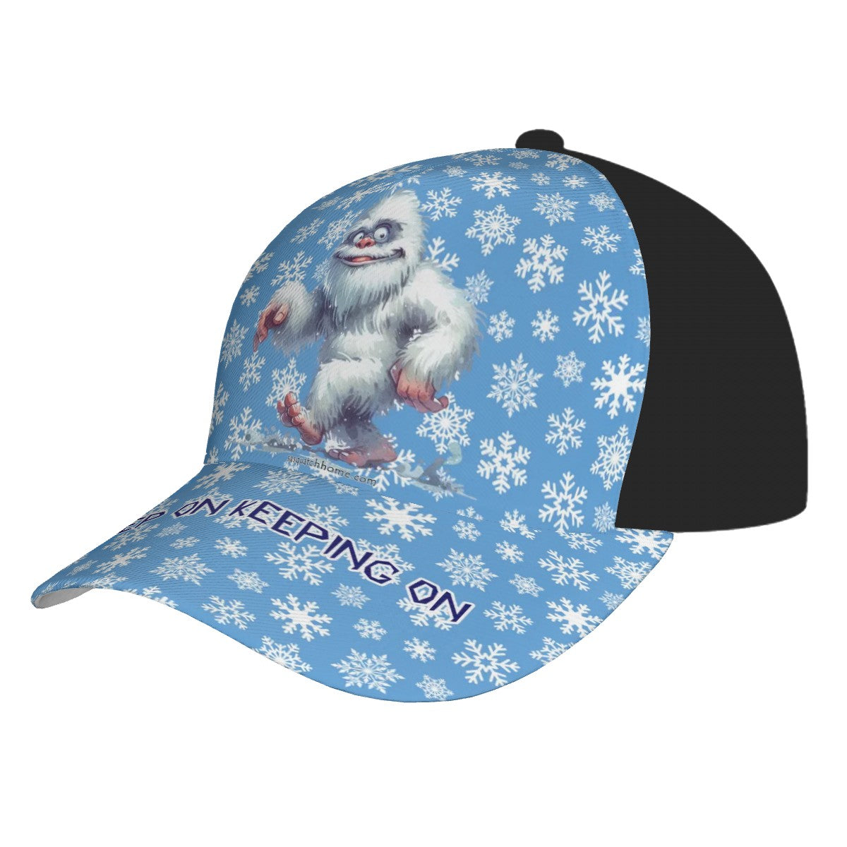 Bigfoot, Sasquatch, Yeti, "Keep on keeping on", Baseball Cap, Polyester Twill