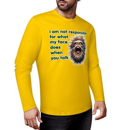 Bigfoot / Sasquatch "I am not responsible...", Cotton Unisex Long Sleeve T-shirt