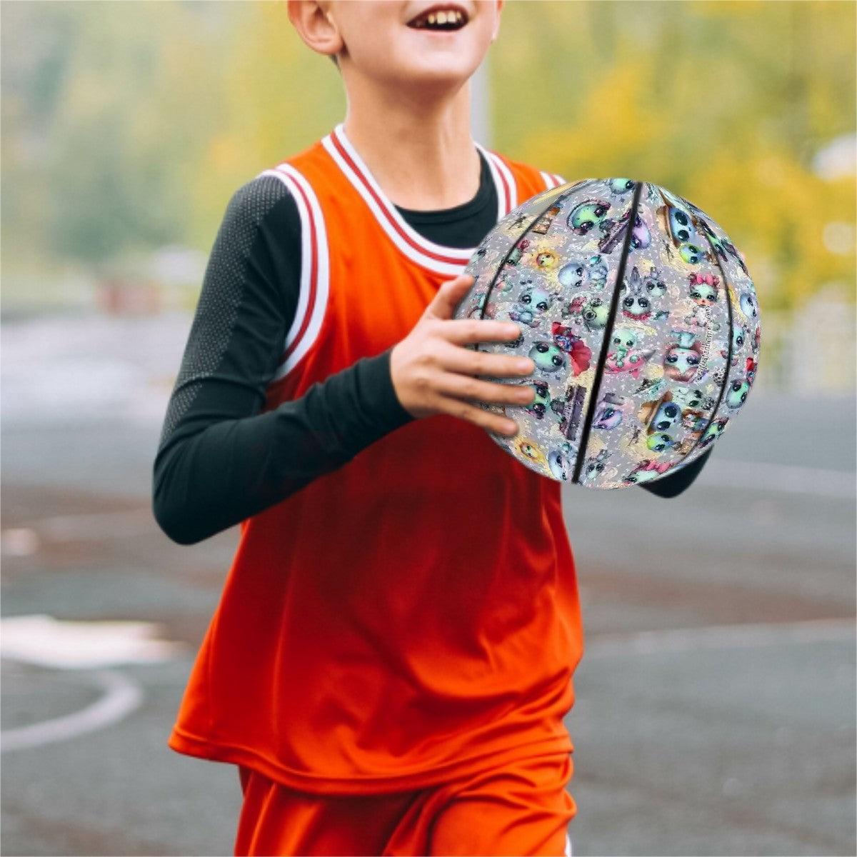 6 Alien Designs, Leather Basketball