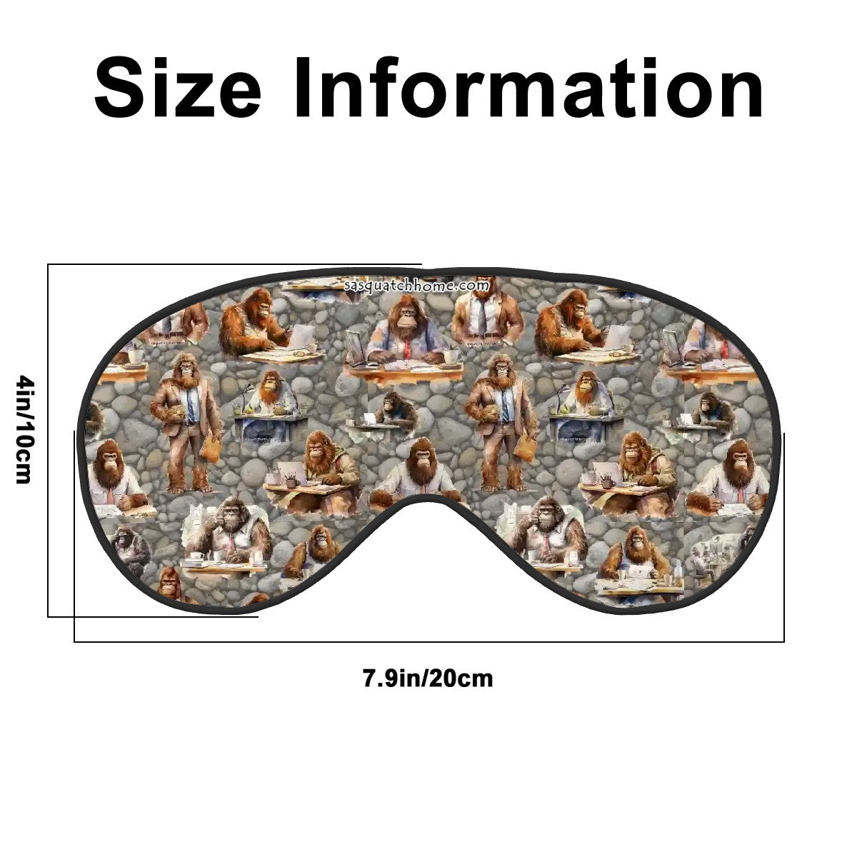 Scholar Sasquatch Soft Eye Polyester Eye Mask Light Blocker