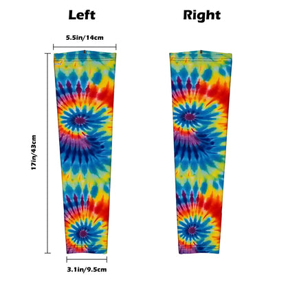 Tie Dye Themed Sun Screen Arm Sleeves - UV Protectant, 19 Designs!