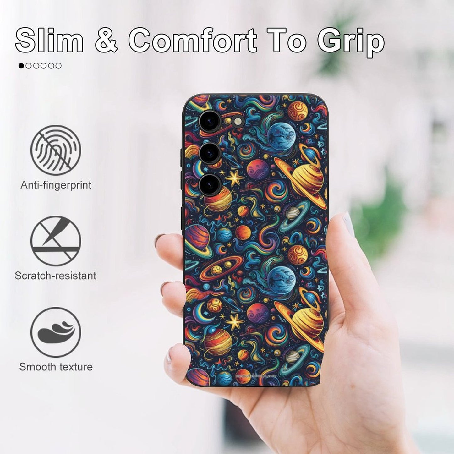 12 Galaxy / Outer Space Designs, Samsung S23 Series TPU Cell Phone Case