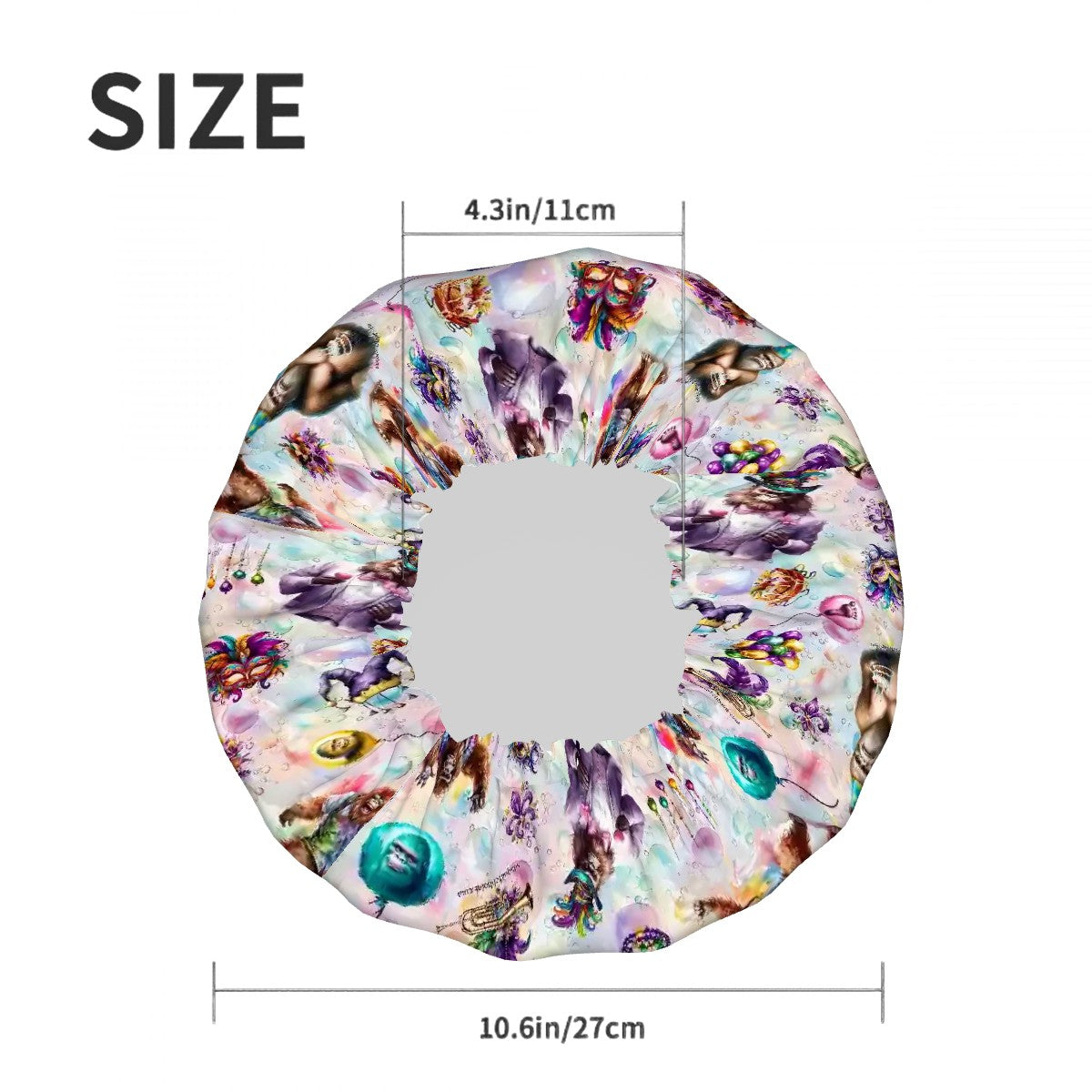 20 Bigfoot / Sasquatch Designs, Reusable Shower Cap