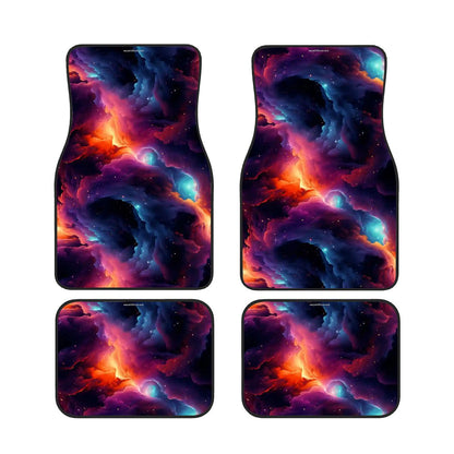12 Galaxy / Outer Space Designs, 4 Piece Auto Floor Mats