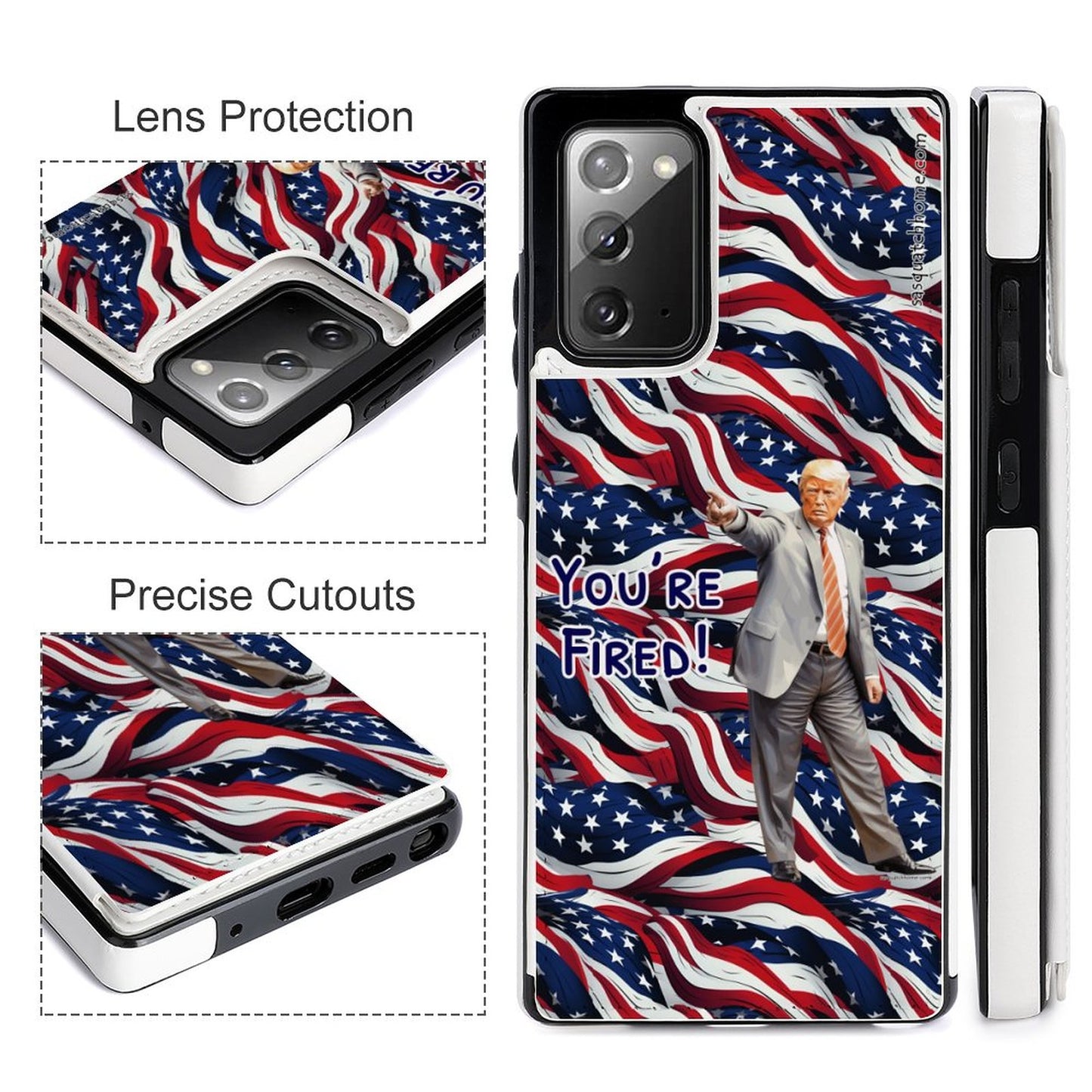 Samsung Note 20 Flip Phone Cases / wallet - Donald Trump "You're Fired"
