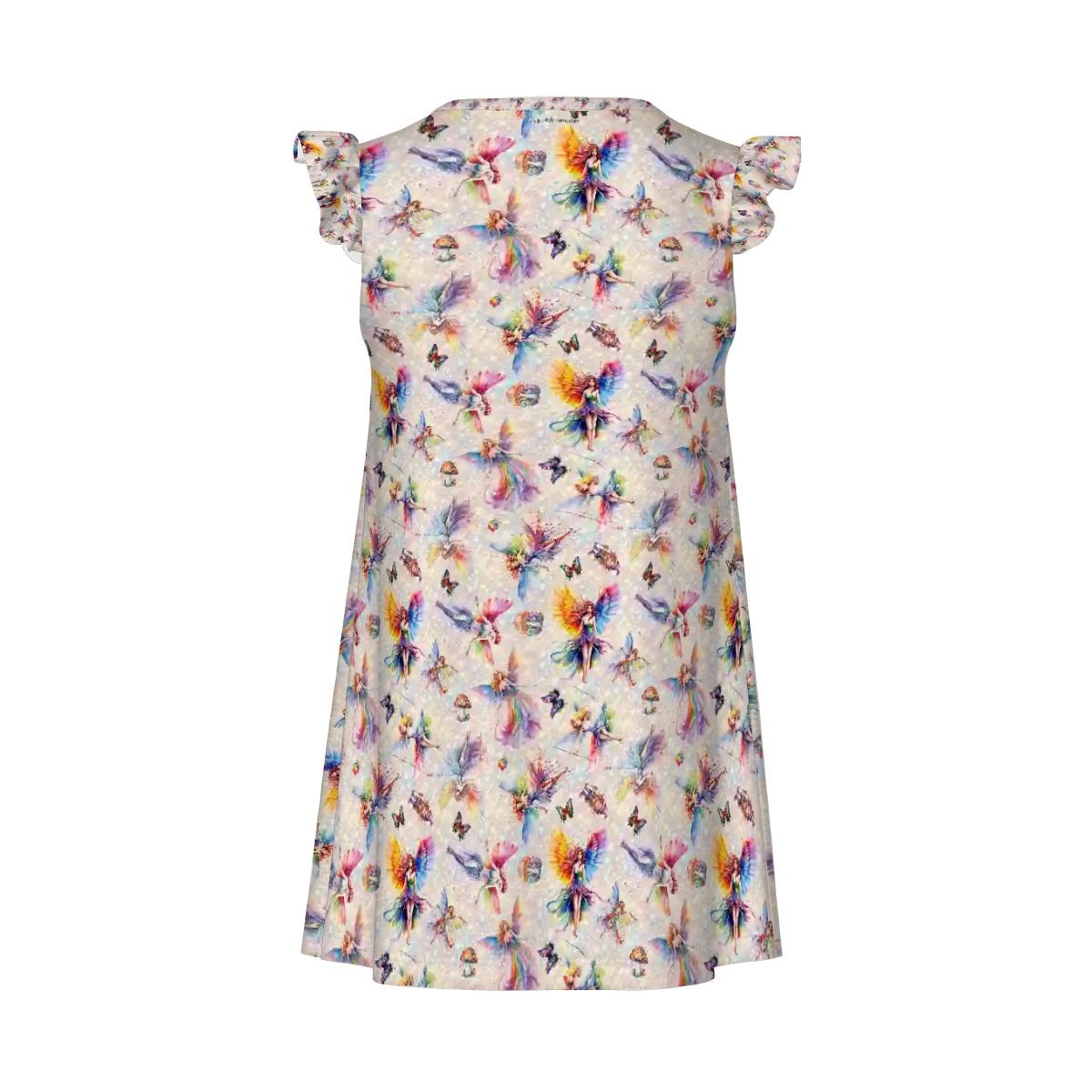 6 Pretty Fairy Designs, Girl's Flutter Sleeve Nightgown