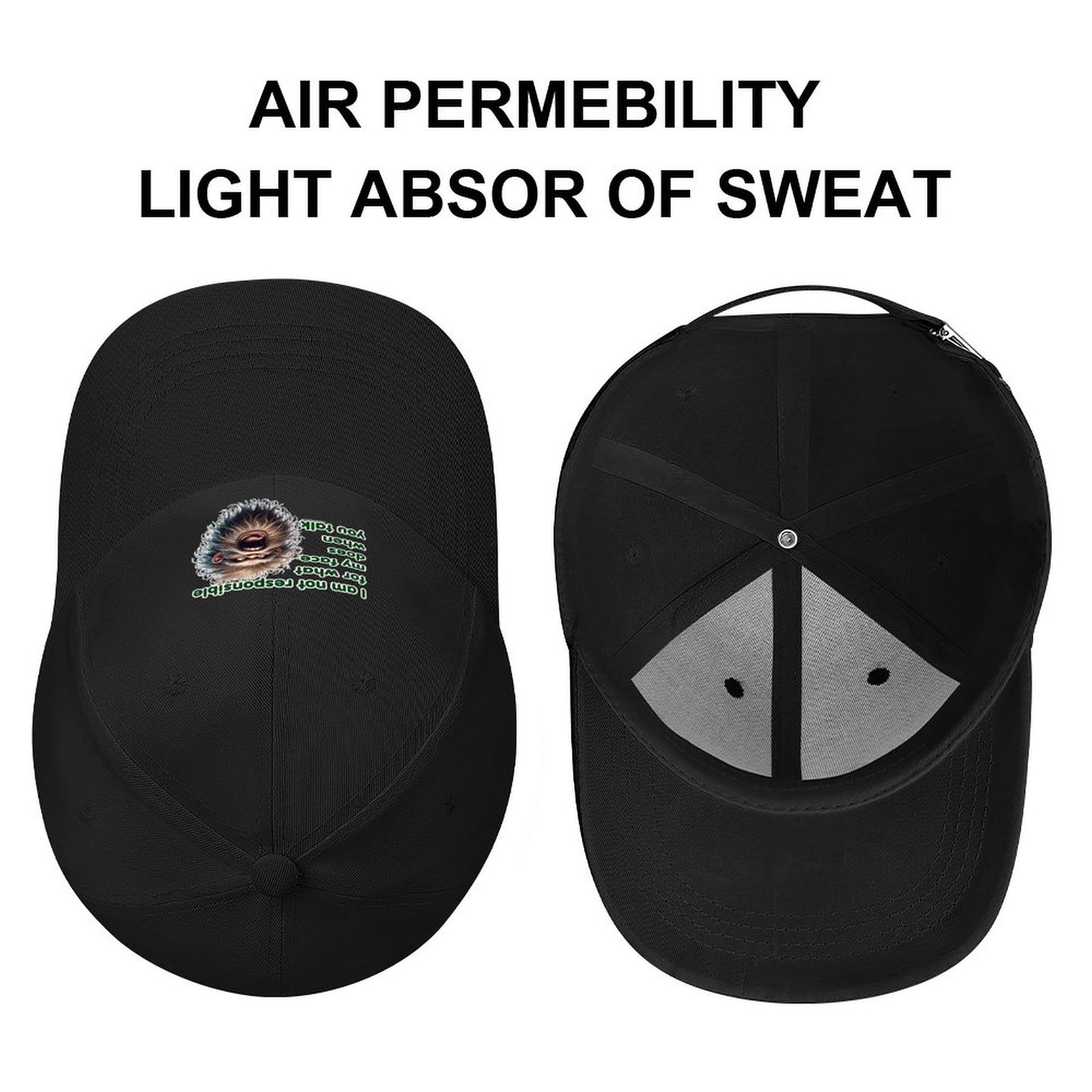 Bigfoot, Sasquatch “I am not responsible..", Baseball Cap – 8 Colors