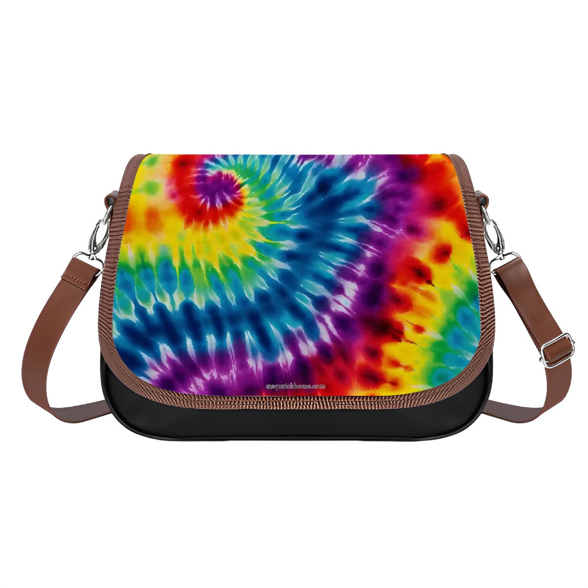 19 Tie Dye Designs, Leather Shoulder Bag / Purse