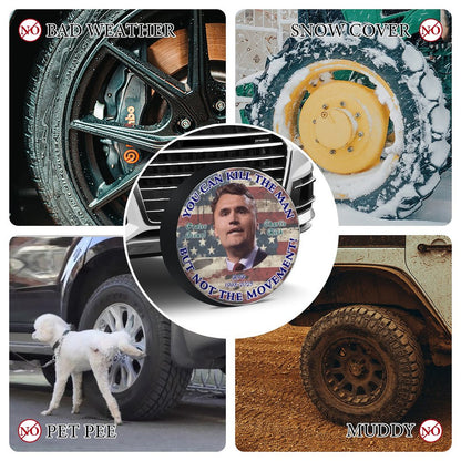 Charlie Kirk Memorial, Oxford Cloth Tire Cover