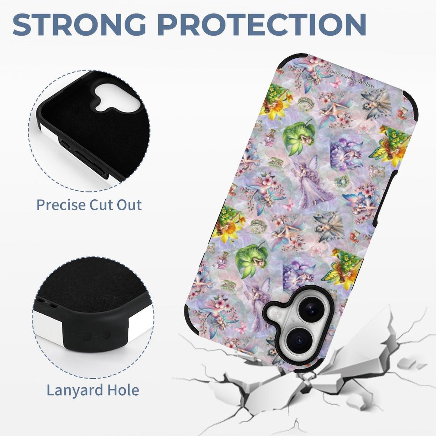 6 Fairy Designs, Microfiber iPhone 16 Cases