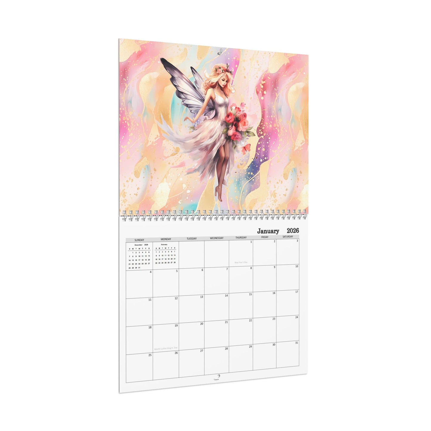 Fairy, Fantasy,  2026 8x11 inch Wall Calendar  Personalize It! Home Decor, Gift for Holidays, Office Organization