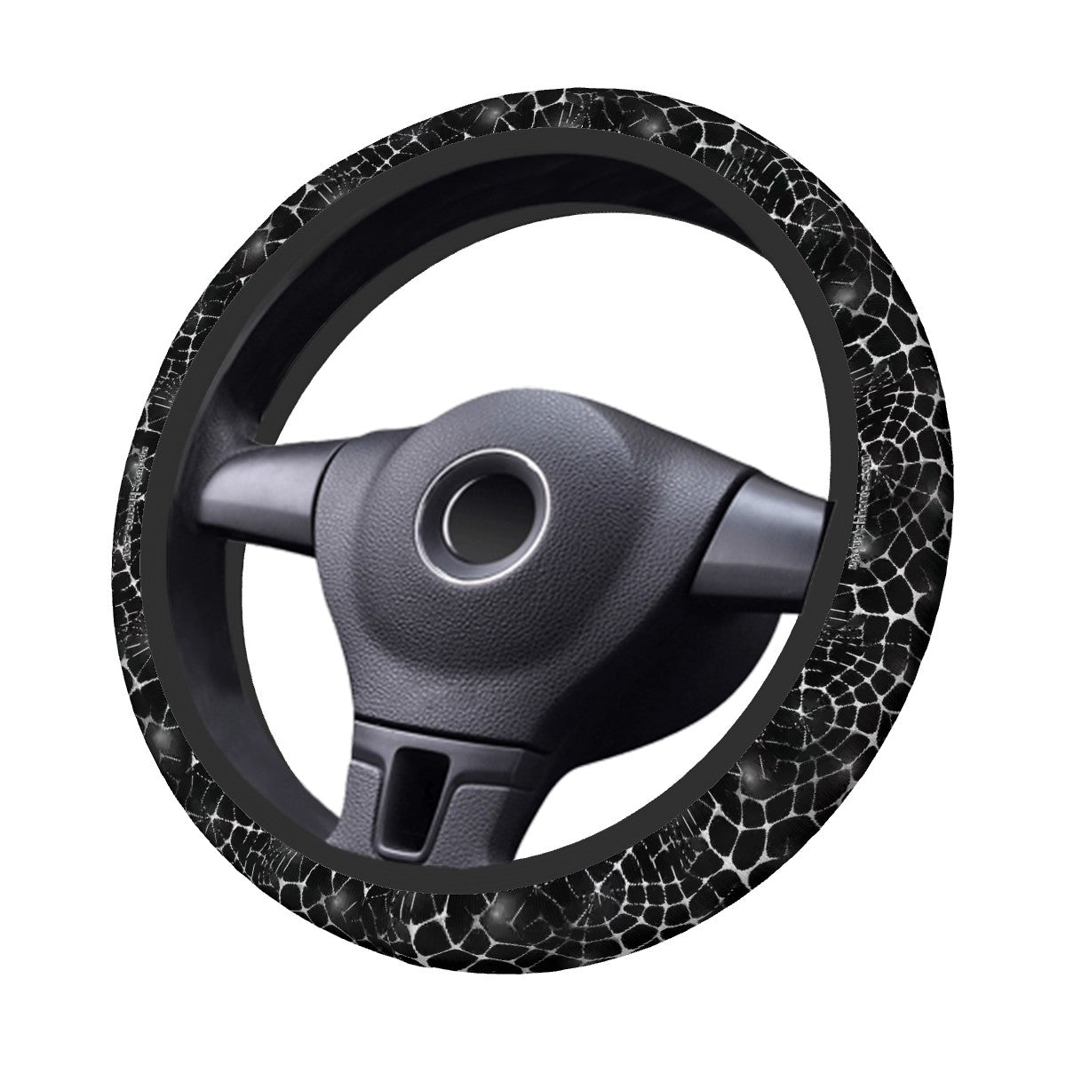 Spider Webs, Rugged Auto Steering Wheel Cover - 15"