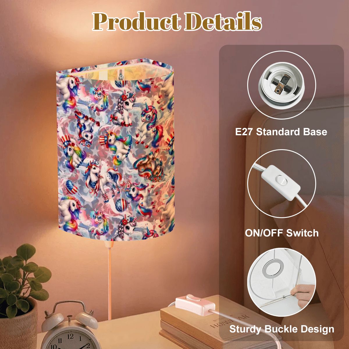 8 Patriot Designs, Wall Sconces, Set of 2, Plug In