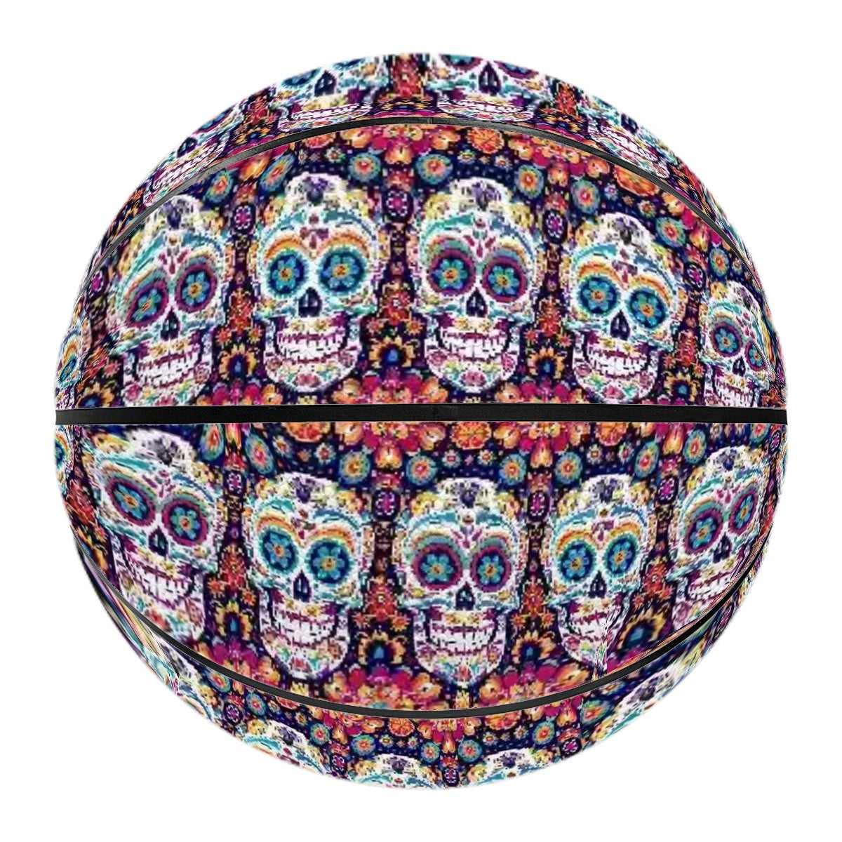 Day of the Dead Skulls, Leather Basketball