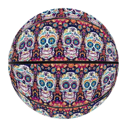 Day of the Dead Skulls, Leather Basketball