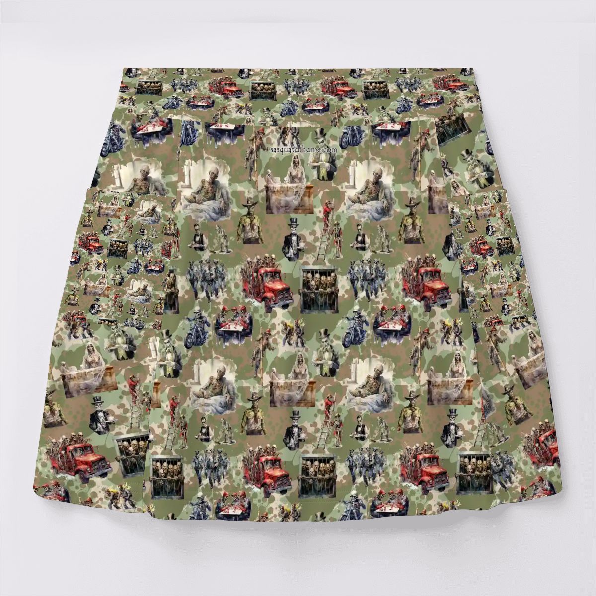 Zombie, Women’s Milk Silk Sports Skorts with Pockets