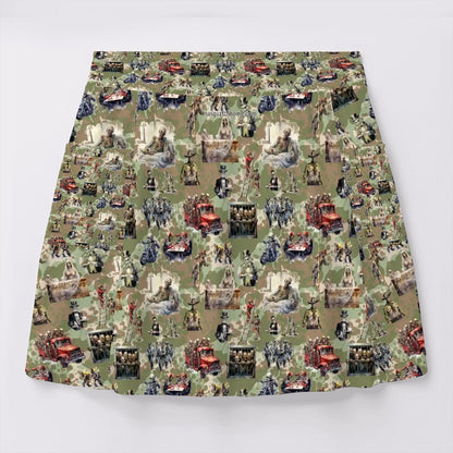 Zombie, Women’s Milk Silk Sports Skorts with Pockets