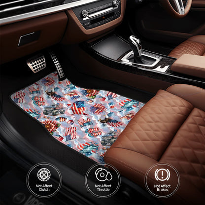 8 Patriot Designs, 4 Piece Auto Floor Mats