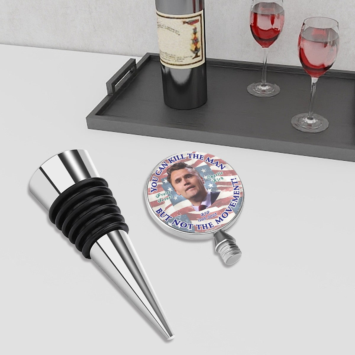 Charlie Kirk, Turning Point, Wine Bottle Stopper