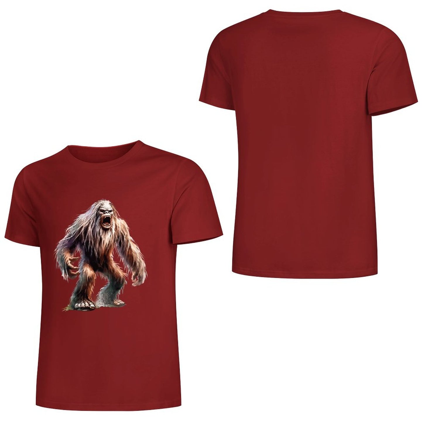 Bigfoot - Sasquatch Scary Short Sleeve Cotton T-Shirt