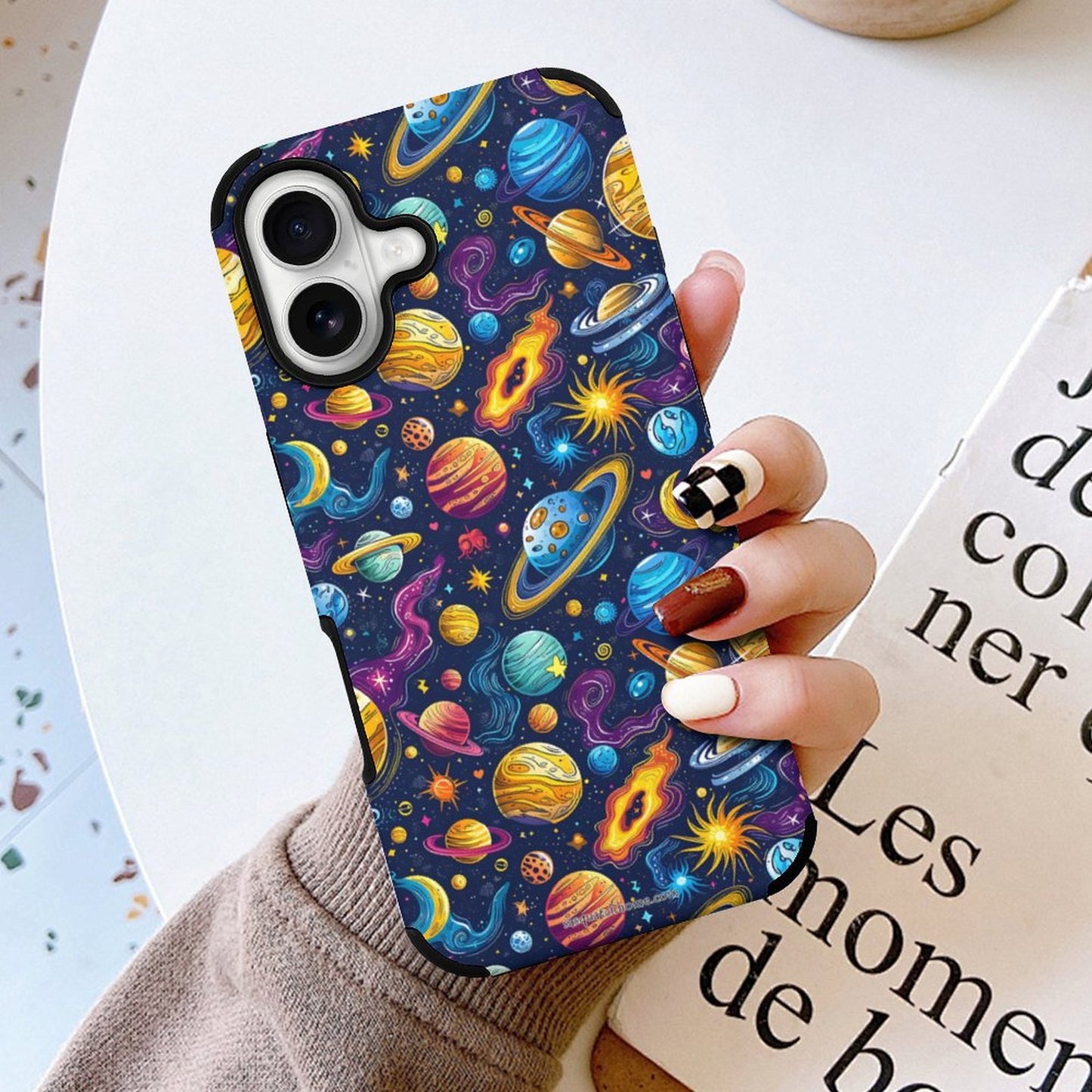 12 Galaxy Outer Space Designs, Microfiber iPhone 16 Cases