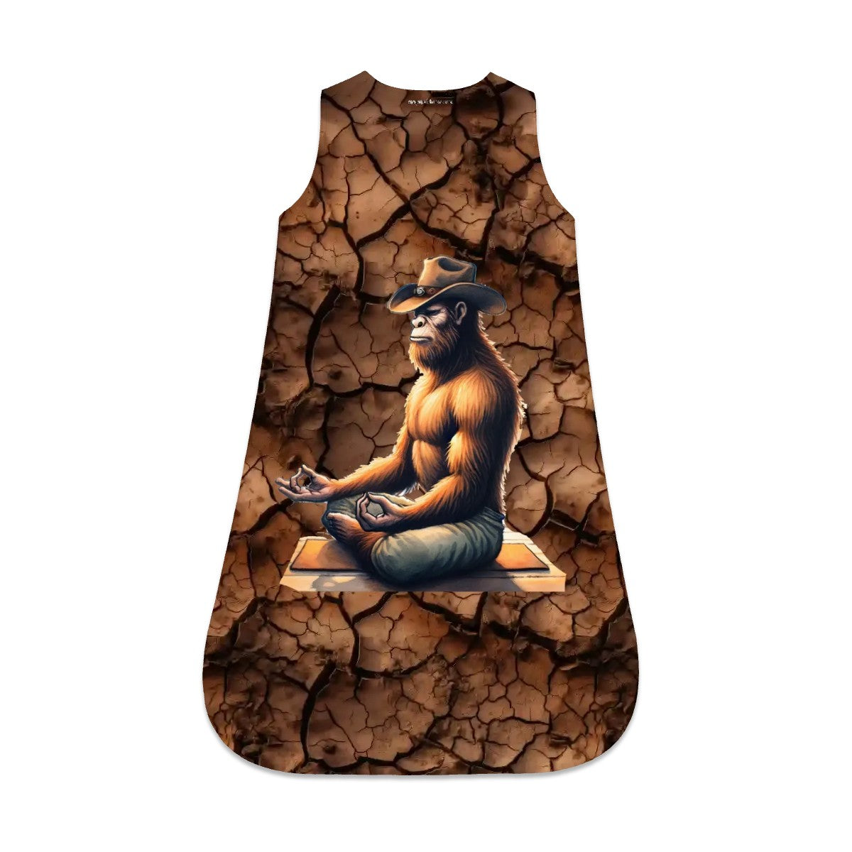 Cowboy Bigfoot Sasquatch Yoga, Sleeveless Baby Sleep Sack
