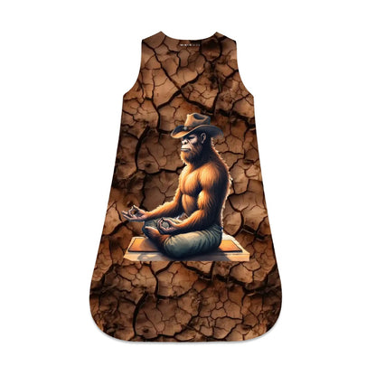 Cowboy Bigfoot Sasquatch Yoga, Sleeveless Baby Sleep Sack