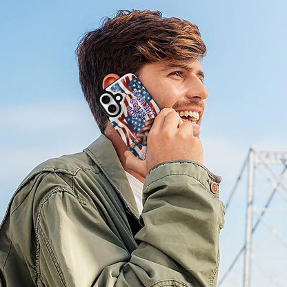 Patriotic Sasquatch / Bigfoot, iPhone 16 Faux Leather Wallet Case