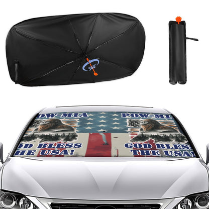 POW-MIA Sasquatch Car Sunshade Umbrella