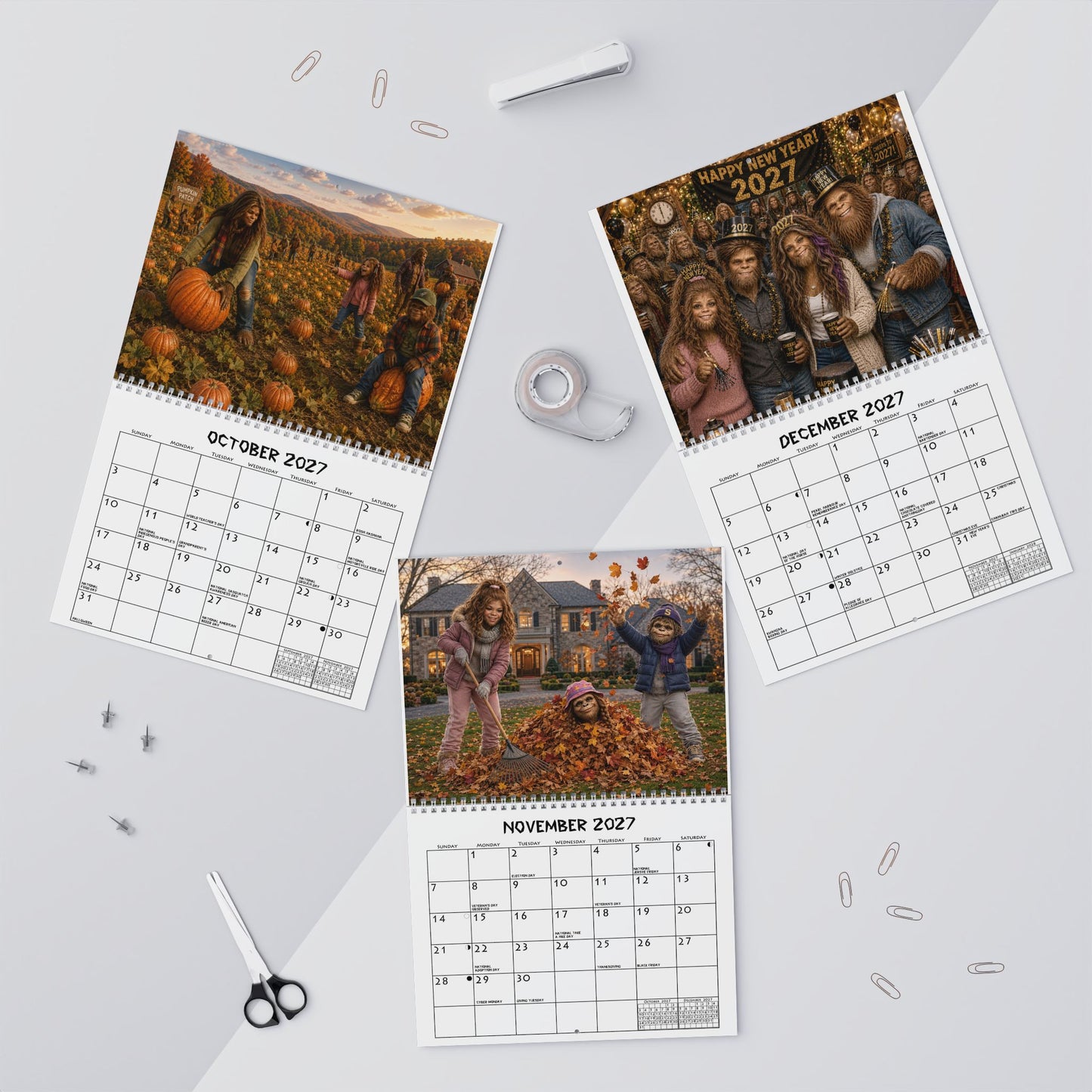 Wall Calendars 11" x 8.5"