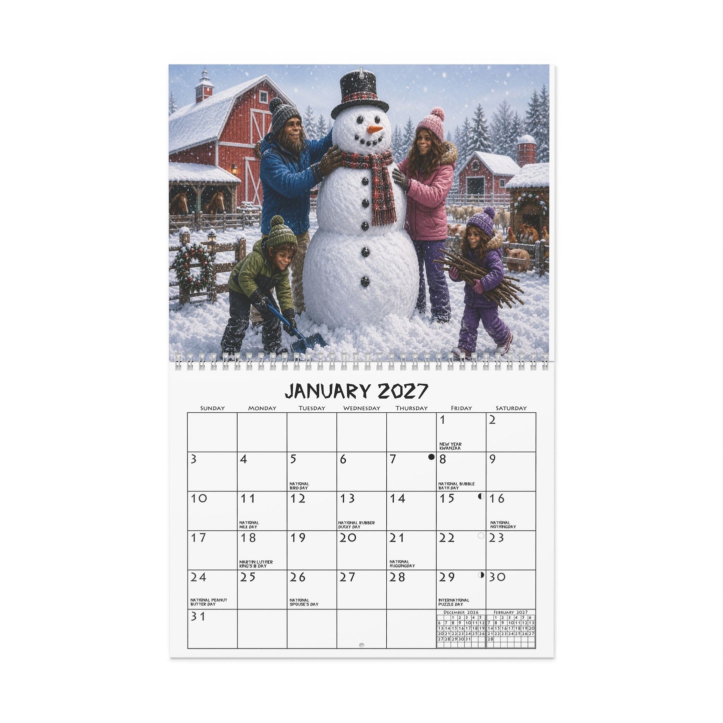 Wall Calendars 11" x 8.5"