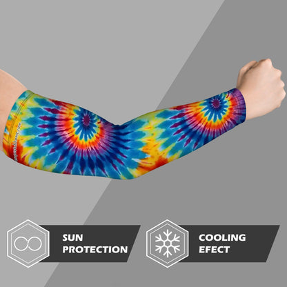 Tie Dye Themed Sun Screen Arm Sleeves - UV Protectant, 19 Designs!