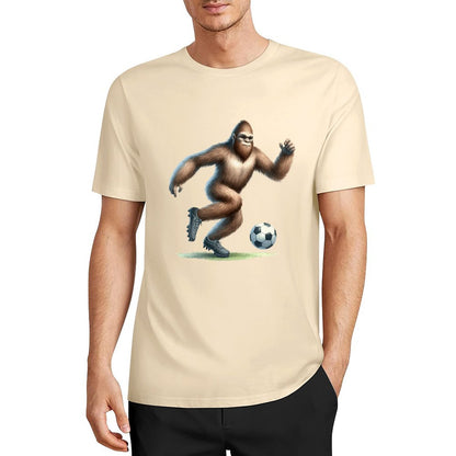 Bigfoot - Sasquatch Soccer (football) Short Sleeve Cotton T-Shirt