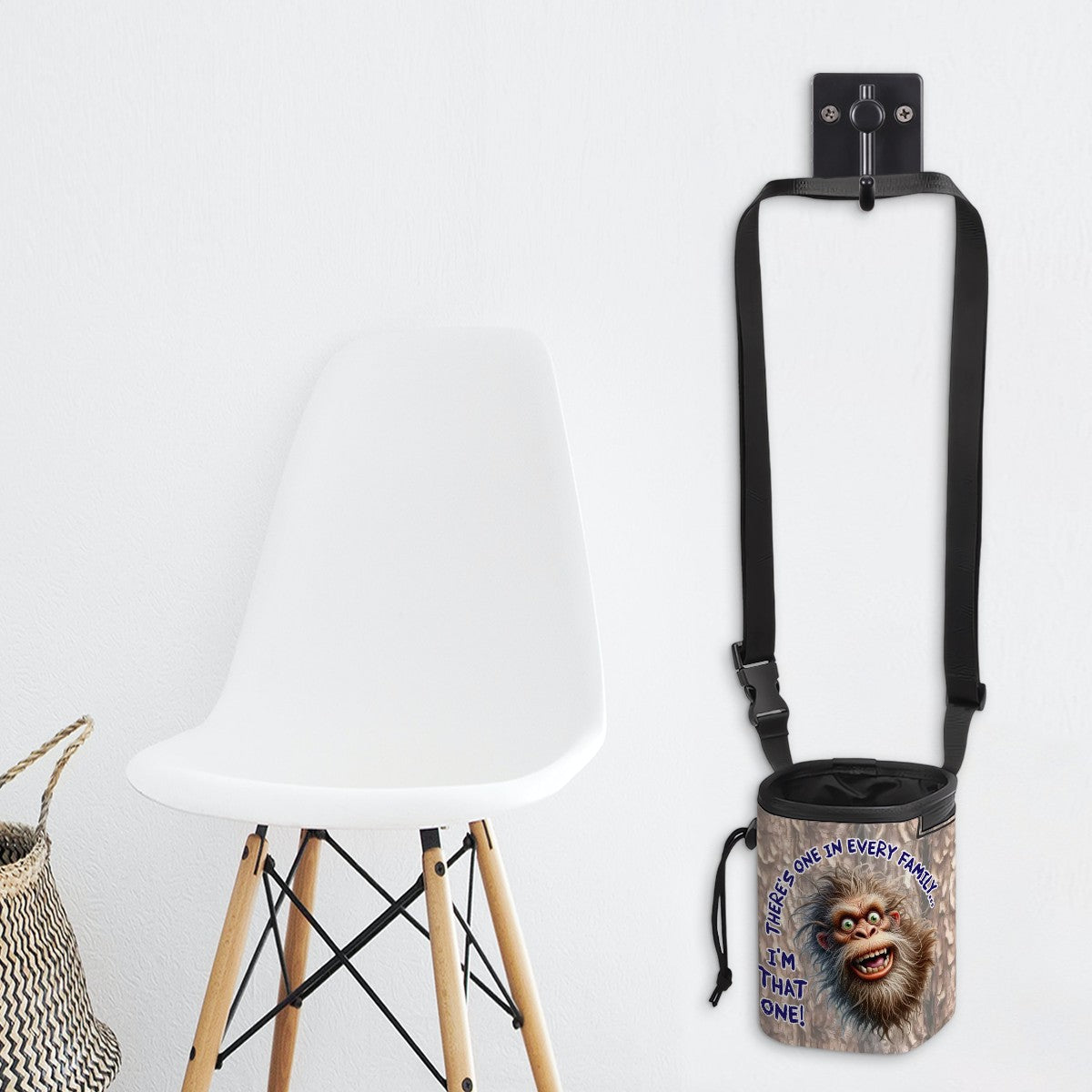 Bigfoot, Sasquatch, "There's One In Every Family" Pet Toy & Treat Pouch / Purse