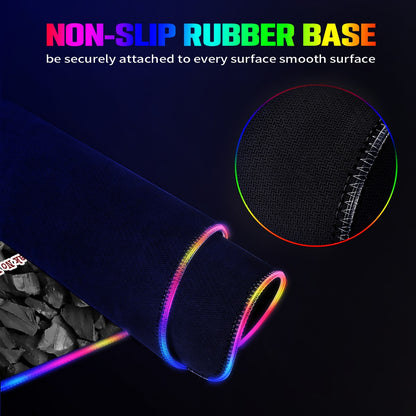 Bigfoot / Sasquatch "See no evil..", Wireless Charging Gaming Mouse Pads / Mat With Lights - 2 Sizes