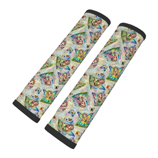 6 Fairy Designs, Seat Belt Cover Pad For Adults 2 Pcs