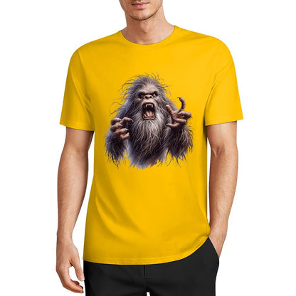 Bigfoot - Sasquatch Angry Short Sleeve Cotton T-Shirt