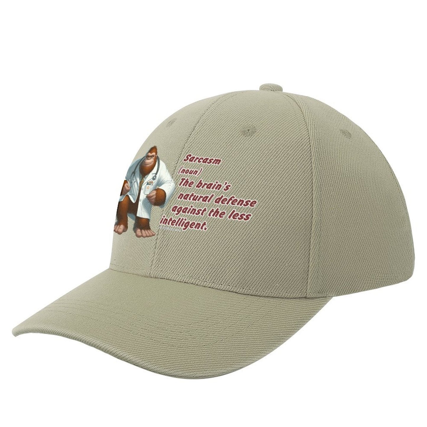 “Sarcastic Sasquatch” Series Polyester Baseball Caps – “Sarcasm…”