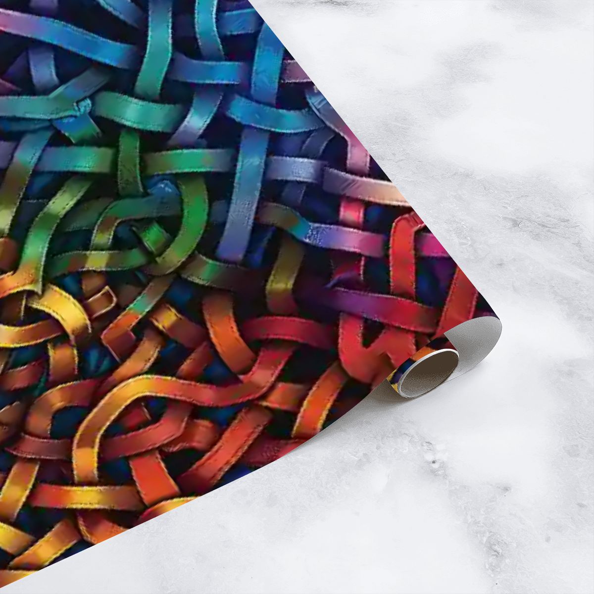 Psychedelic Design, 3 Pack Gift Wrapping Paper Sheets