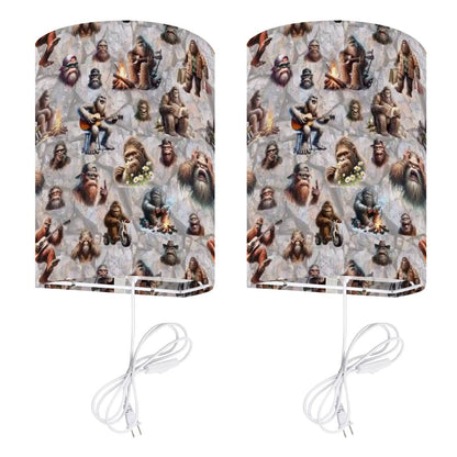 20 Bigfoot / Sasquatch Designs, Wall Sconces, Set of 2, Plug In