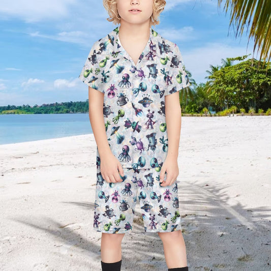 Aliens Children's Casual Beach Outfit