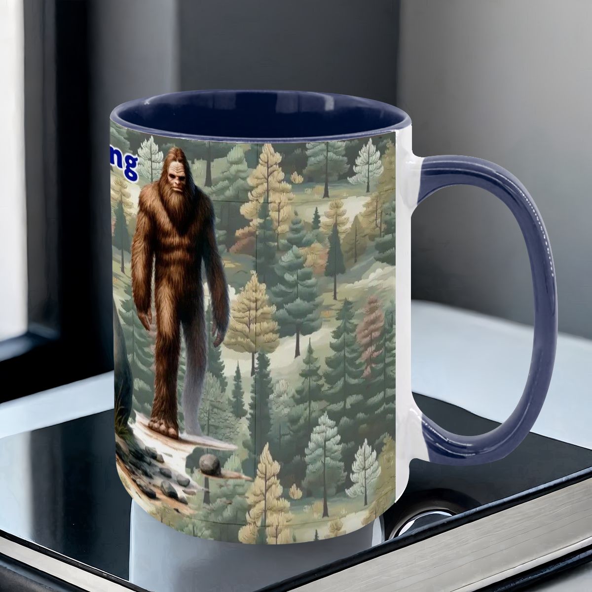 Sarcastic Sasquatch "Boo f_cking hoo", Large 15 Ounce Colorful Mugs – Made In USA